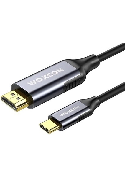- Usb-C To HDMI Cable, USB 3.2 Type C, Hdmı2.0b Standart, 4K 60Hz, 18GBPS, Hdr, HDR10, 3d, Hdcp2.2