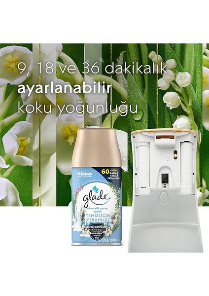 Otomatik Sprey Yedek Ikili, Temizliğin Ferahlığı ve Oryantal Oud, 2X269 ml modelleri