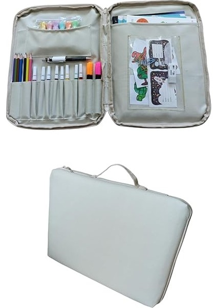 Resim Çantası Kalemlikli Defter Boya Malzemeleri Aktivite Çantası Unisex Kırtasiye Çantası fırsatları