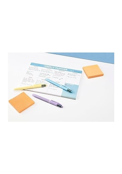 4 Colours Pastel Gövde Tükenmez Kalem 3'lü Blister, 4 Farklı Renk (Mavi, Siyah,yeşil ve Kırmızı), 1.0 Mm. Uç fırsatları