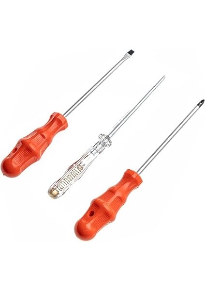 Tornavida Seti 3'lü No 6 Yıldız + Düz + Kontrol Kalemi modelleri