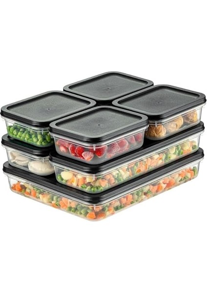 Home 4 Adet Buzdolabı Organizeri – Pp Plastik Şeffaf ve Ayarlanabilir Saklama Kabı, Gıdaları Taze Tutan Fresh Box, Çok Amaçlı,mikrodalga ve Bulaşık Makinesi Uyumlu (Gri, 1200 Ml) modelleri