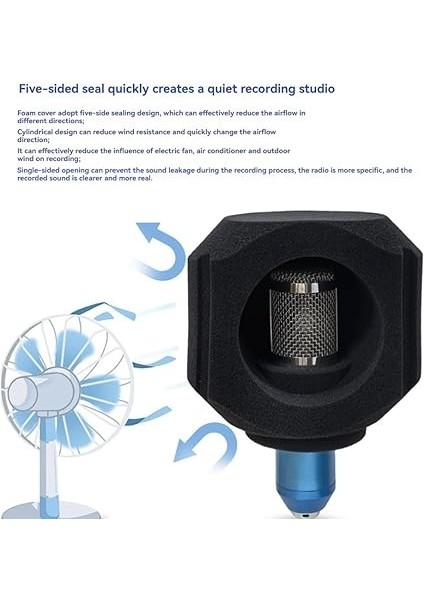 C5 Mikrofon Rüzgar Kalkanı Akustik Filtre Profesyonel Kondenser Mic Stüdyo Sünger Geçirmez Koruma Kapağı A fiyatları