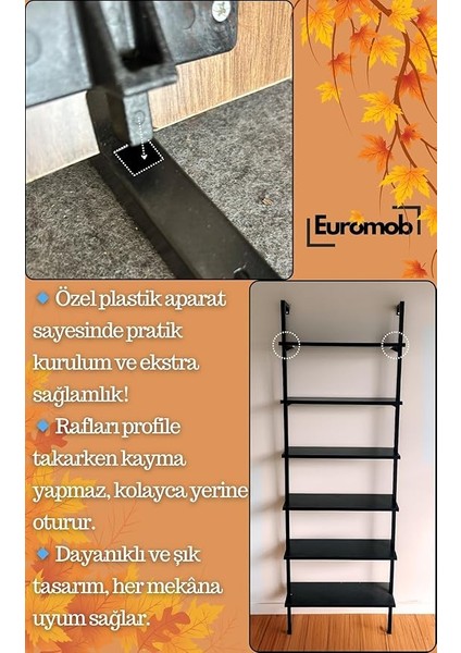 Duvara Monte Kitaplık, Raf (Antrasit) fırsatları