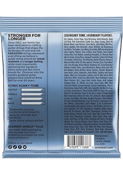 Ball Primo Slinky Paradigm Elektro Gitar Telleri 9.5-44 (P02018) fiyatları