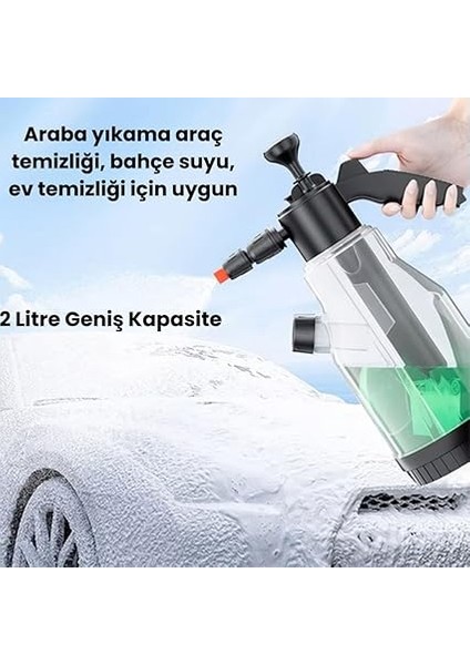 Yüksek Basınçlı 2litre Ev Bahçe Temizlik Araç Yıkama Köpük Püskürtücü Otomatik El Pompası modelleri