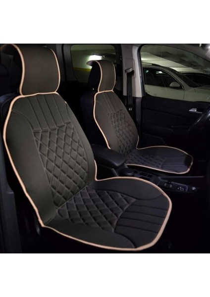 Austral 2022+ ile Uyumlu Oto Koltuk Minderi Ön 2'li Set Elegance Koyu Bej
