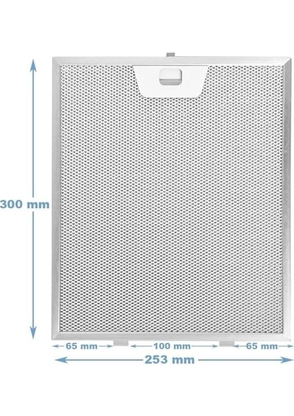 Alüminyum Yağ Filtresi, 25X30 Cm, Tırnaklı, Arçelik, Bosch, Profilo Uyumlu Ankastre Aspiratör Davlumbaz (Bosch DWP64CC50T / 04) fiyatları