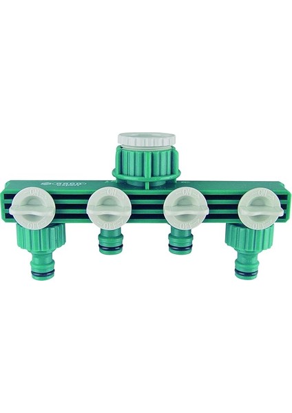 Expert 55257 Dörtlü (4'lü) Vanalı Su Musluk Dağıtıcı Adaptörü