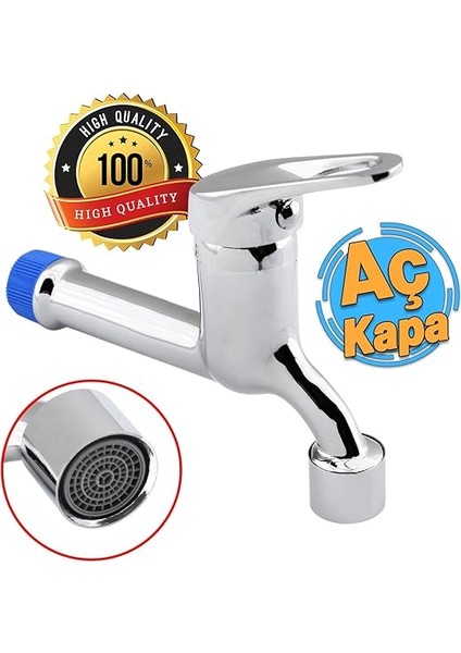 Kapa Uzun Musluk Lavabo Banyo Mutfak Musluğu Bahçe Çeşmesi Klasik Musluk Tek Çıkışlı Batarya indirimleri