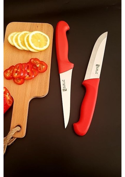 Red Mutfak Bıçak Seti Et Bıçağı Sebze Bıçağı Meyve Bıçağı 2'li fırsatları