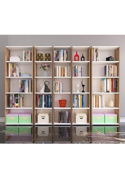 Mobilya 5'li Arkalıklı Kitaplık Atlantikçam Beyaz fiyatları