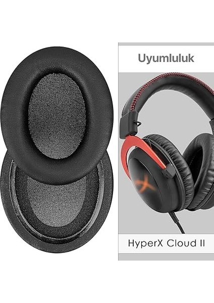 Hyper x Cloud 3/2 / 1 ve Cloud Alpha Için Suni Deri Kulaklık Pedi Yüksek Kaliteli Materyal Kulaklık Süngeri fırsatları