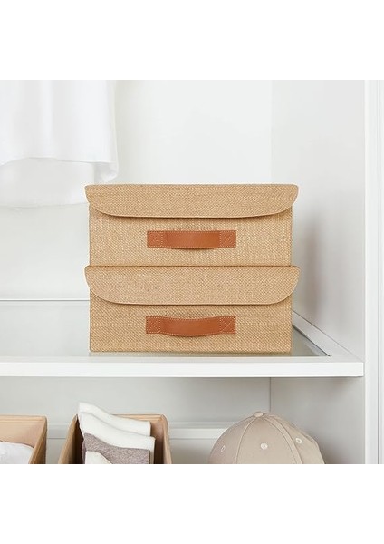 Home Textile Çekmece Içi Jüt Kapaklı Kutu 30 x 23 x 11 cm indirimleri