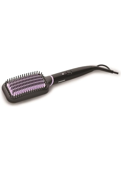 Düzleştirici Tarak, Turmalin Seramik Kaplama, Thermoprotect Teknolojisi, Geniş Fırça, 2 Isı Ayarı, 1.8 M Dönebilen Kablo, Hızlı Isınma, Doğal Düzlük, BHH880/00