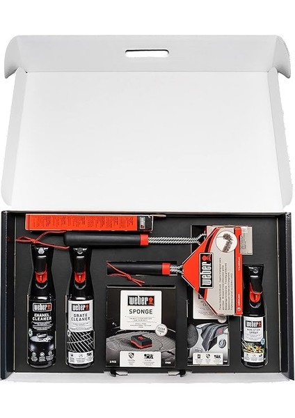 Emaye Izgara Temizleme Seti, Şunları Içerir: 3 x Izgara Fırçası, Izgara ve Emaye Temizleyici (Her Biri 300 Ml), Yapışmaz Sprey, 200 Ml, Mikrofiber Bez, Kazıyıcı, 2 Temizleme Süngeri (18284) modelleri
