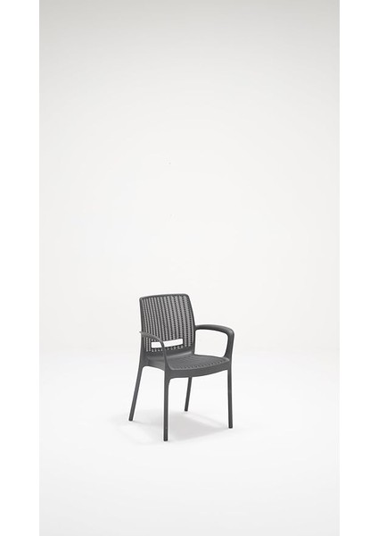 Rattan Lüx 80X80 Bahçe&balkon&teras Masa Seti - Antrasit fırsatları