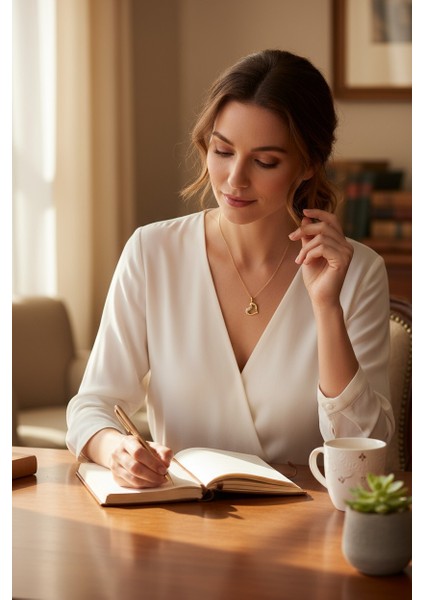 Kalpli Figürlü Bombeli Zirkon Taşlı 14 Ayar Altın Kolye indirimleri