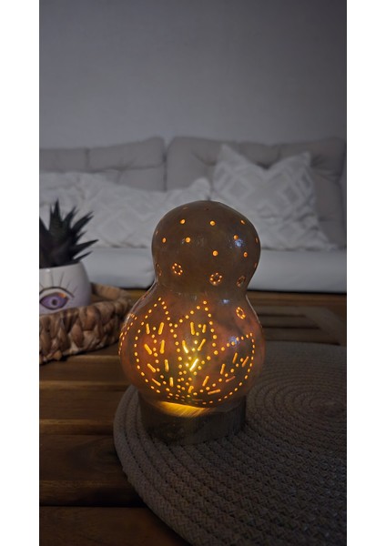 Çiğ Damlası Kabak Lamba Mini Mumluk fiyatları