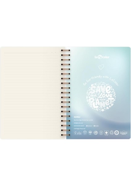 Color Marble Spiralli Defter Çizgili Dream 17X24 cm fırsatları
