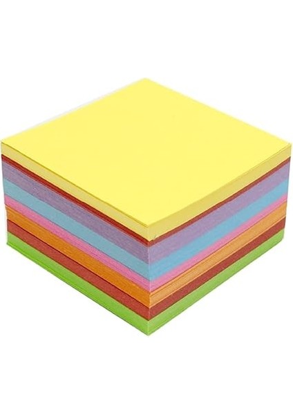 cm Renkli Not Kağıdı 500 Yaprak – Yapışkansız Kare Not Blokları Ofis Okul ve Günlük Kullanım Için fiyatları