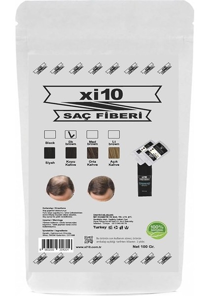 100 Gr. Koyu Kahve Saç Tozu Topik Ekonomik Boy