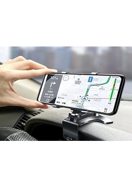 360 Derece Döner Başlıklı Araç Içi Telefon Tutucu Gösterge Üstü Montajlı Evrensel Uyumlu fırsatları
