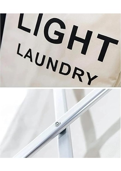 Home 3 Bölmeli Katlanabilir Çamaşır Sepeti – Siyah, Beyaz ve Gri Renklerde, Dayanıklı ve Şık Tasarım, Makinede Yıkanabilir Kumaşlı, Alüminyum Gövdeli, 64X42X58 cm Boyutlarında modelleri