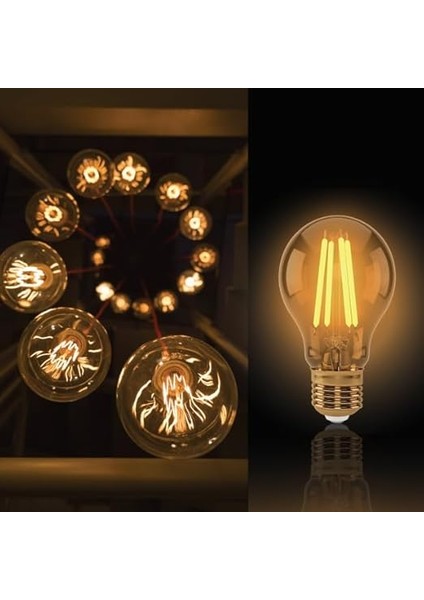 E27 Fil Lamba, Sarı Işık 4W 360LM 2000K Gold modelleri