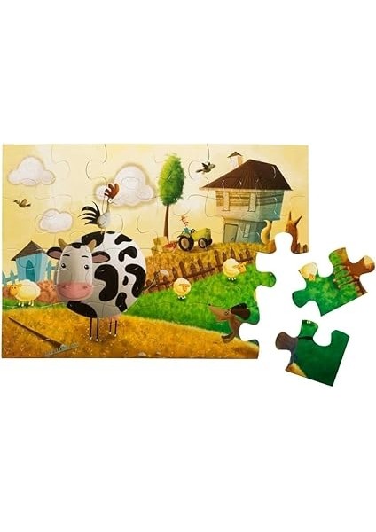 24 Parça Puzzle Çiftlikte modelleri