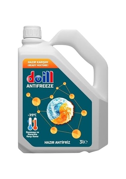 Derece Hazır Karışım 3 Litre Yeşil Antifiriz - G11 (Üretim Yılı: 2025)