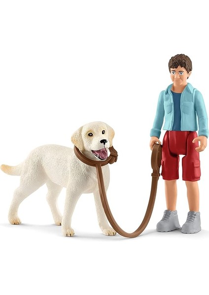 42478 Labrador ile Yürüyüş Oyuncak Figürü, Çok Renkli