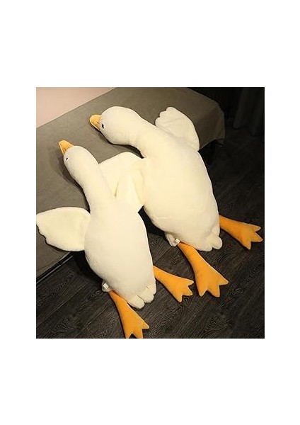 Peluş Uyku Arkadaşım Kaz 75 Cm- Uçan Kaz Morton Uyku Yastığı Beyaz indirimleri