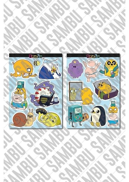 Major Selection Adventure Time Temalı Sticker Etiket Seti - Laptop Notebook Telefon fiyatları