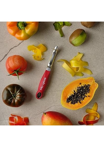 Profesyonel Soyucu, Dişli Çift Bıçaklı Paslanmaz Çelik, Sağ Elini Kullananlar ve Solaklar Için fırsatları