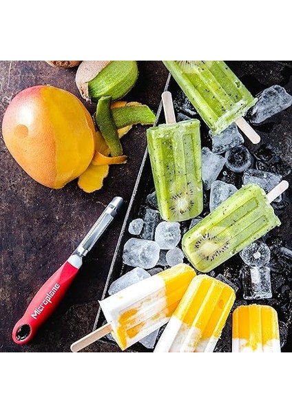 Profesyonel Soyucu, Dişli Çift Bıçaklı Paslanmaz Çelik, Sağ Elini Kullananlar ve Solaklar Için indirimleri