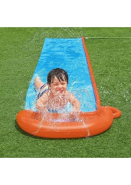 H20GO Single Su Kaydırağı, 4,88 M Şişirilebilir Dahili Fıskiyeli fırsatları