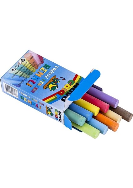 Color NC-4111 Tozsuz Tebeşir 10' Lu Renkli