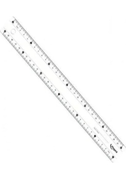 Study Kırılmaz Cetvel, Şeffaf, 30 cm
