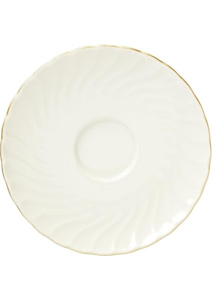 Porselen Lilyum 12 Parça 6 Kişilik Kahve Fincan Takımı, Krem fırsatları