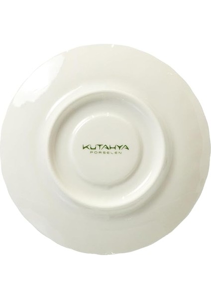 Porselen Lilyum 12 Parça 6 Kişilik Kahve Fincan Takımı, Krem indirimleri