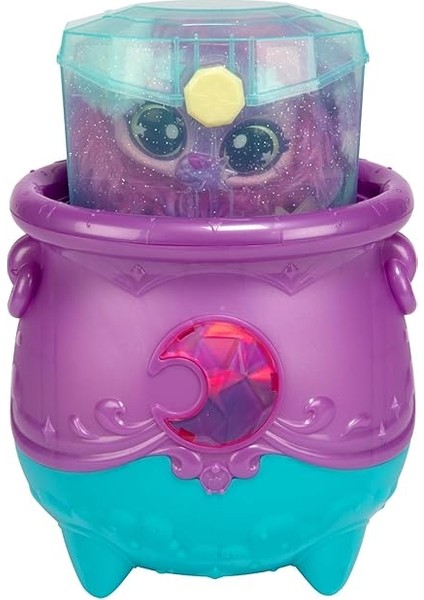 Mixies Büyülü Mücevher Sürpriz Kazan: Ay. Yeni Pırıltılı Gözlerle! Fizzing Cauldron'dan Mixie Peluşunu Ortaya Çıkarın ve 2 Büyülü Ay Taşı Sürprizini Keşfedin! Stiller Değişebilir fırsatları