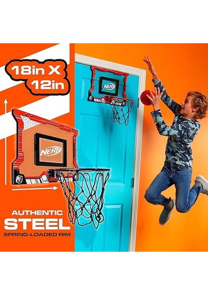 Basketball Hoop Set - Pro Hoop Mini Hoop Set With Mini Basketball - Steel Rim Great For Dunking - Over The Door Basketball Hoops fiyatları