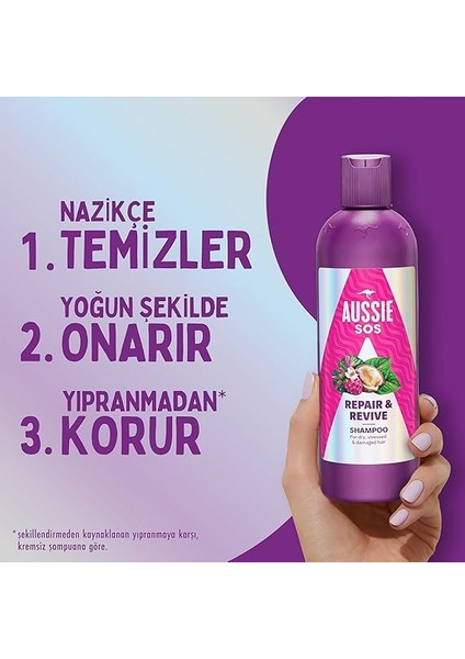 Sos Repair & Revive Kuru, Yıpranmış ve Hasar Görmüş Saçlar Için Şampuan 500ML modelleri