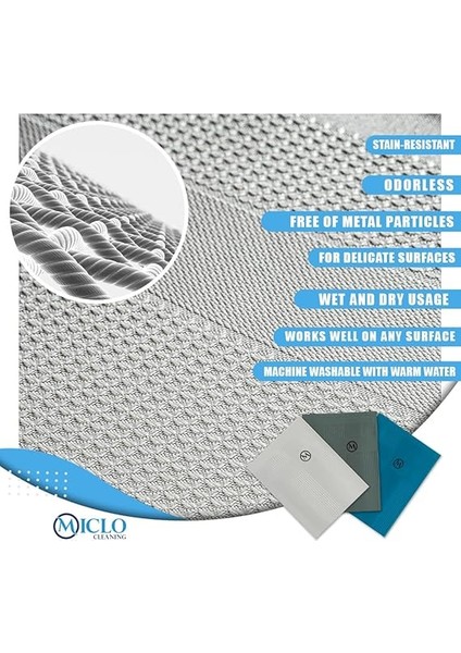 Cleanıng | Mikrofiber Temizlik Bezi 3'lü Set - Sihirli Bez | Cam Ayna Bezi | Dark Seri modelleri