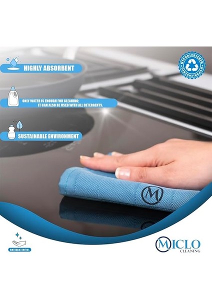 Cleanıng | Mikrofiber Temizlik Bezi 3'lü Set - Sihirli Bez | Cam Ayna Bezi | Dark Seri fırsatları