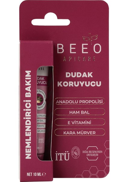 Apicare Propolisli Kara Mürverli Dudak Koruyucu, 10 ml