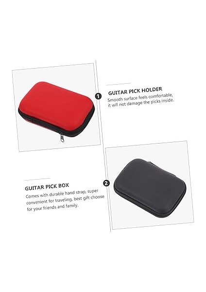 4ADET Gitar Pena Saklama Kutusu Seyahat Için Pratik Organizatör Kılıfı Dayanıklı Zipperli Tasarım ile Gitar ve Müzik Aletleri Için Uygun Depolama Çözümü fırsatları