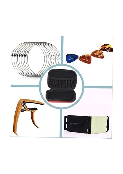 4ADET Gitar Pena Saklama Kutusu Seyahat Için Pratik Organizatör Kılıfı Dayanıklı Zipperli Tasarım ile Gitar ve Müzik Aletleri Için Uygun Depolama Çözümü indirimleri