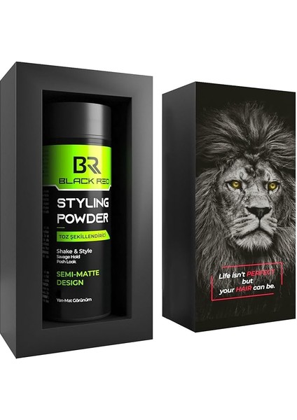 & Red Saç Şekillendirici Toz Wax Hacimli ve Yarı Mat Görünüm - Semi Matte Toz Wax - 20G